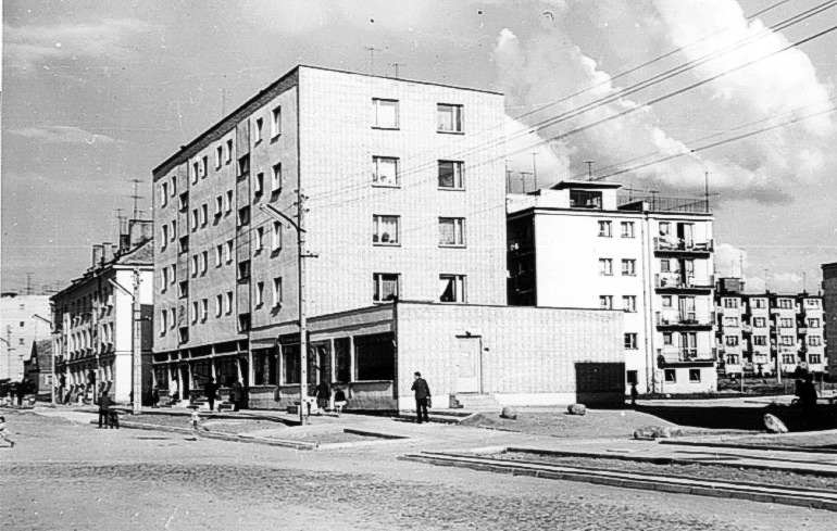 Ulica Waryskiego 1970 r.