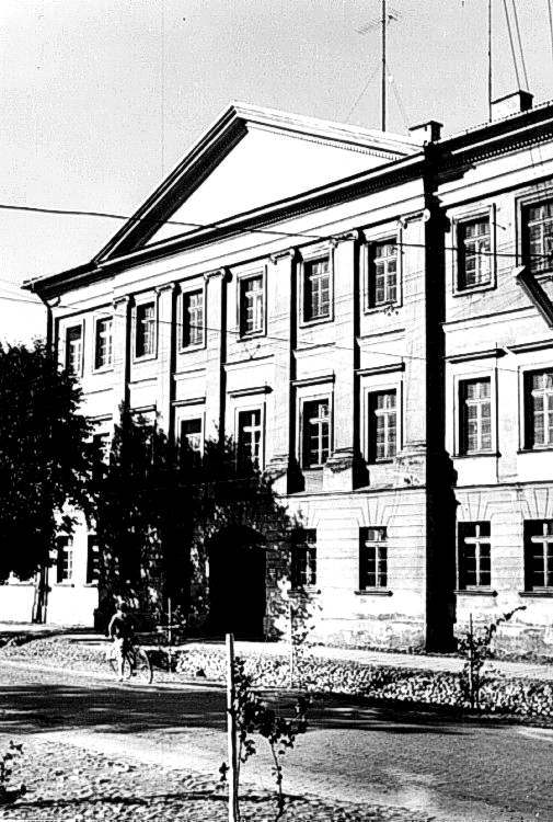 Ulica Kociuszki. Budynek Sdu. 1955-56 r.