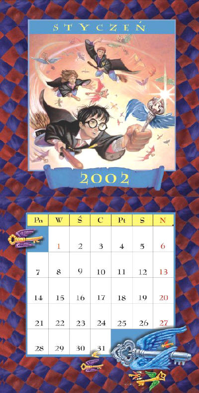 Kalendarz z Harrym Potterem na rok 2002